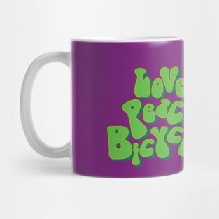 Love Peace Bicycle Grease Mug